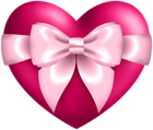 a heart with a ribbon